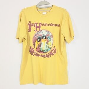 People Of Leisure Band Tee Jimi Hendrix Experienced Album LA Organic Small